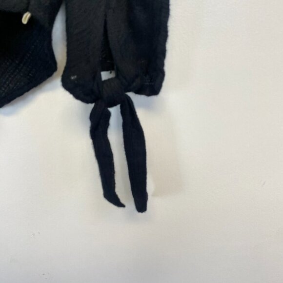 Free People Morning Dolman Sleeve Black Guaze Top - Picture 8 of 12